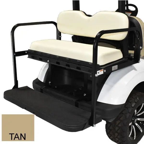 Gtw® Mach3 Rear Flip Seat For E-Z-Go Txt - Tan (Years 1994.5-Up) 1