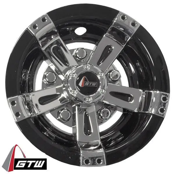 8” Gtw® Maverick Black & Chrome Wheel Cover (Universal Fit) 1