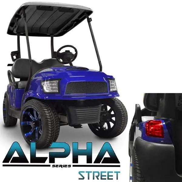 Club Car Precedent Alpha Street Body Kit In Blue (Fits 2004-Up) 1
