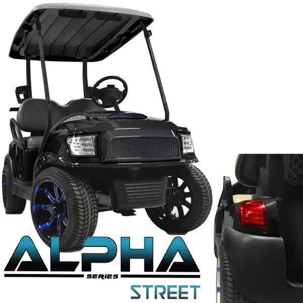 Club Car Precedent Alpha Street Body Kit In Black (Fits 2004-Up) 1