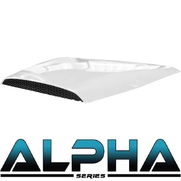 White Hood Scoop For Alpha Body Kits 1