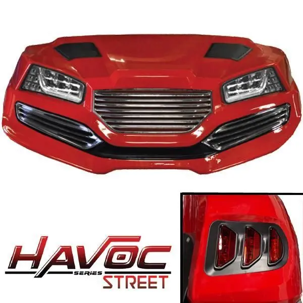 Yamaha G29/Drive Havoc Street Body Kit In Red (Fits 2007-2016) 1