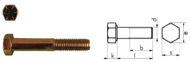 Standard Hex Bolts 1/4 - 20 X 3/4  18.8 Ss 1