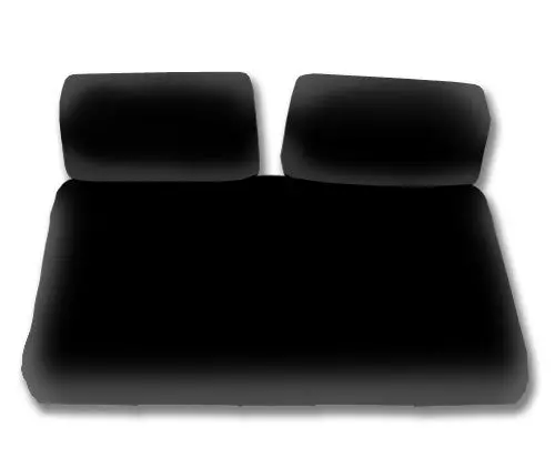 Seat Cover, Front - Black Yamaha G22 1