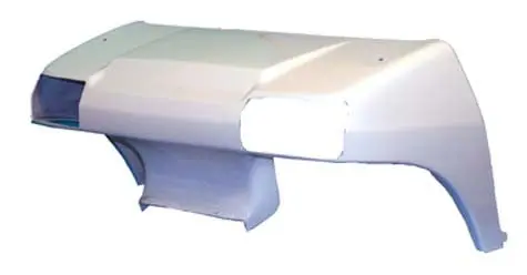 Front Cowl White With Head Light Opening - Club Car Ds 1