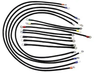 Weld Cable Set, 4 Gauge  600V - Club Car Ds Power Drive Electric 1995 & Up 1
