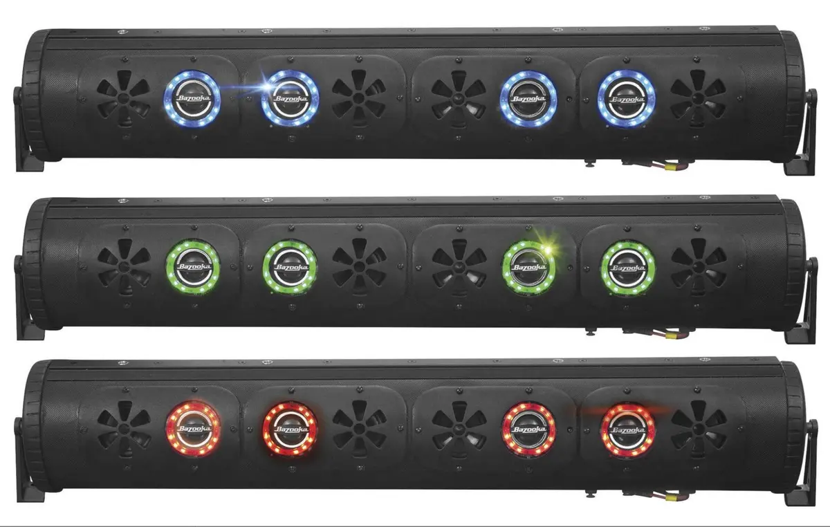 Bazooka 36″ 450-Watt Bluetooth G2 Party Bar With Led System 1