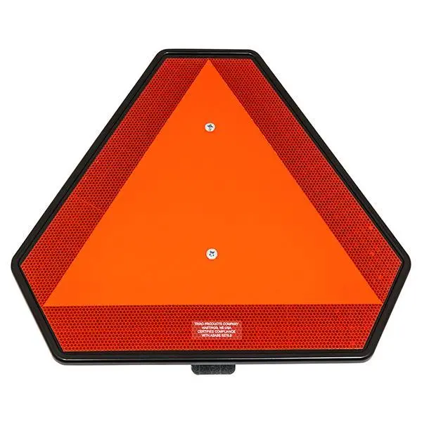 Plastic Slow Moving Vehicle Triangle With Spade Mount Kit 1