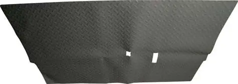 Diamond Plate Rubber Floor Mat, Black - Club Car Ds 1