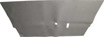 Diamond Plate Rubber Floor Mat, Grey - Club Car Ds 1