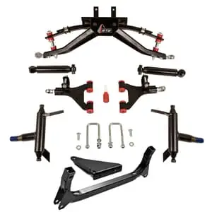 4” Gtw Double A-Arm Lift Kit For Yamaha G29/Drive & Drive2 With Solid/Fixed Rear Axle 1