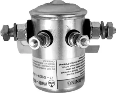 Solenoid 12 Volt 4 Terminal With Copper Contacts - Ezgo Marathon Gas 1979 To 1994 1/2 1