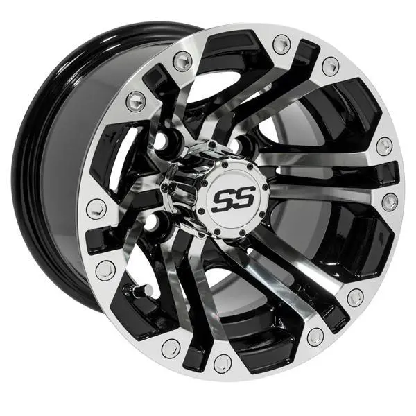 10″ Gtw® Specter Black With Machined Accents Wheel 1