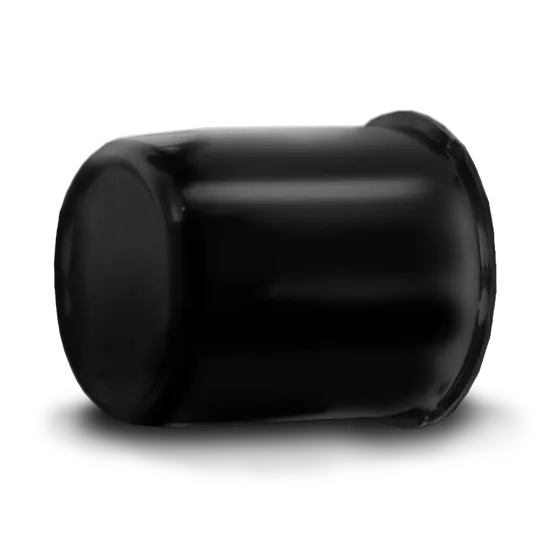 Push Through Black Center Cap 1
