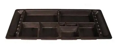 Black Plastic Under Seat Tray With Small Compartments. For Club Car Electric 1982-Up Ds Cars. 1