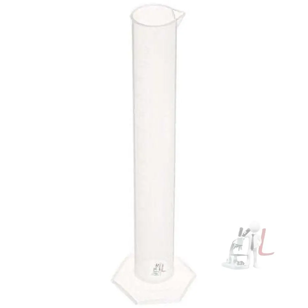 250Ml Clear Plastic Liquid Lab Measuring Tool Graduated Cylinder (Pack Of 2) 1