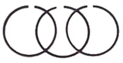 Piston Ring Set (3) .25 Mm Oversized 295Cc Engine - Ezgo Gas 1991 & Up 4 Cycle. 1