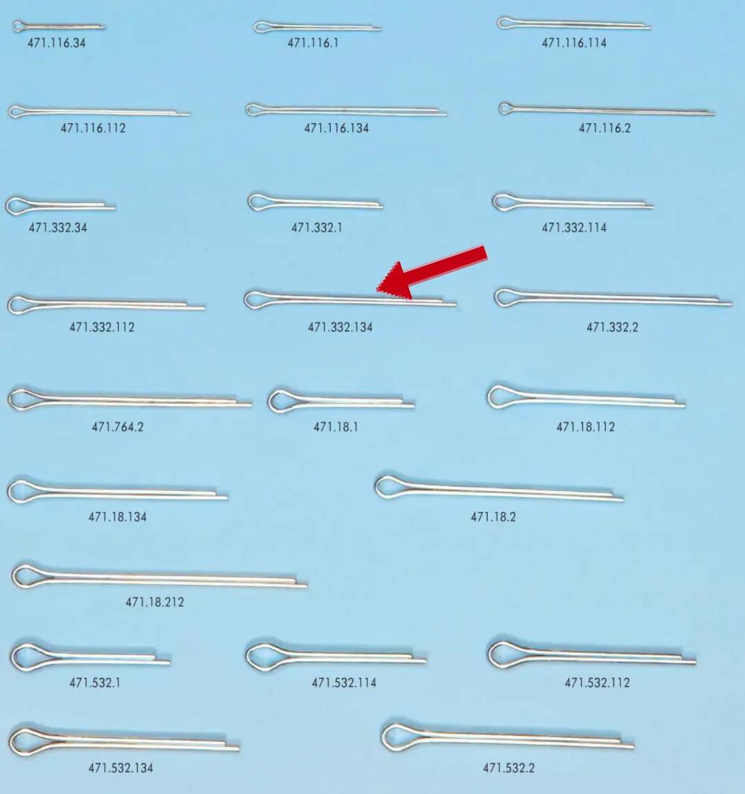 Cotter Pins Standard Zinc Plated 3/32 X 1 3/4 1