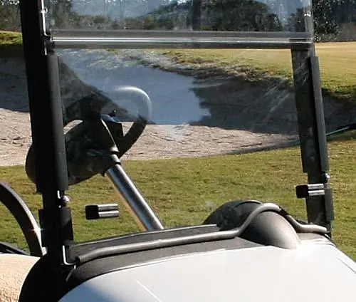 Tinted Hinged Windshield With Rubber Trim - Ezgo Rxv. 1