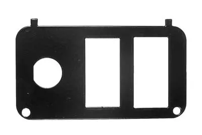 Black Steel Plate With Cut Outs For Key Switch, State Of Charge Meter And Direction - Ezgo Electric 2001 & Up 1