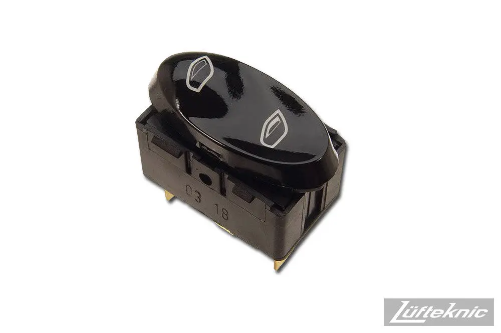 Window Switch, Matte Black - Porsche 911 Type 996 2002-2005, Boxster Type 986 2002-2004 1