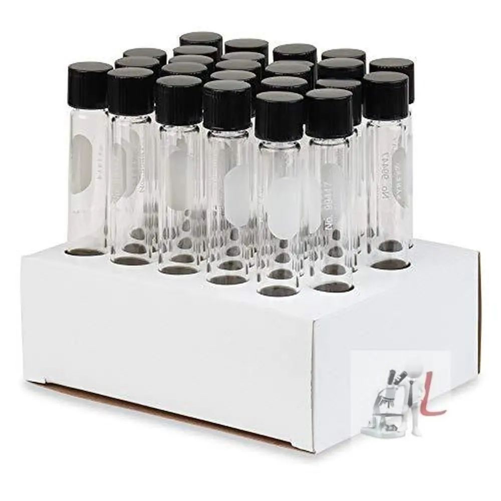 Borosilicate Test Tube With Screw Cap - Culture Tubes - 15Ml {Pack Of 50} 1