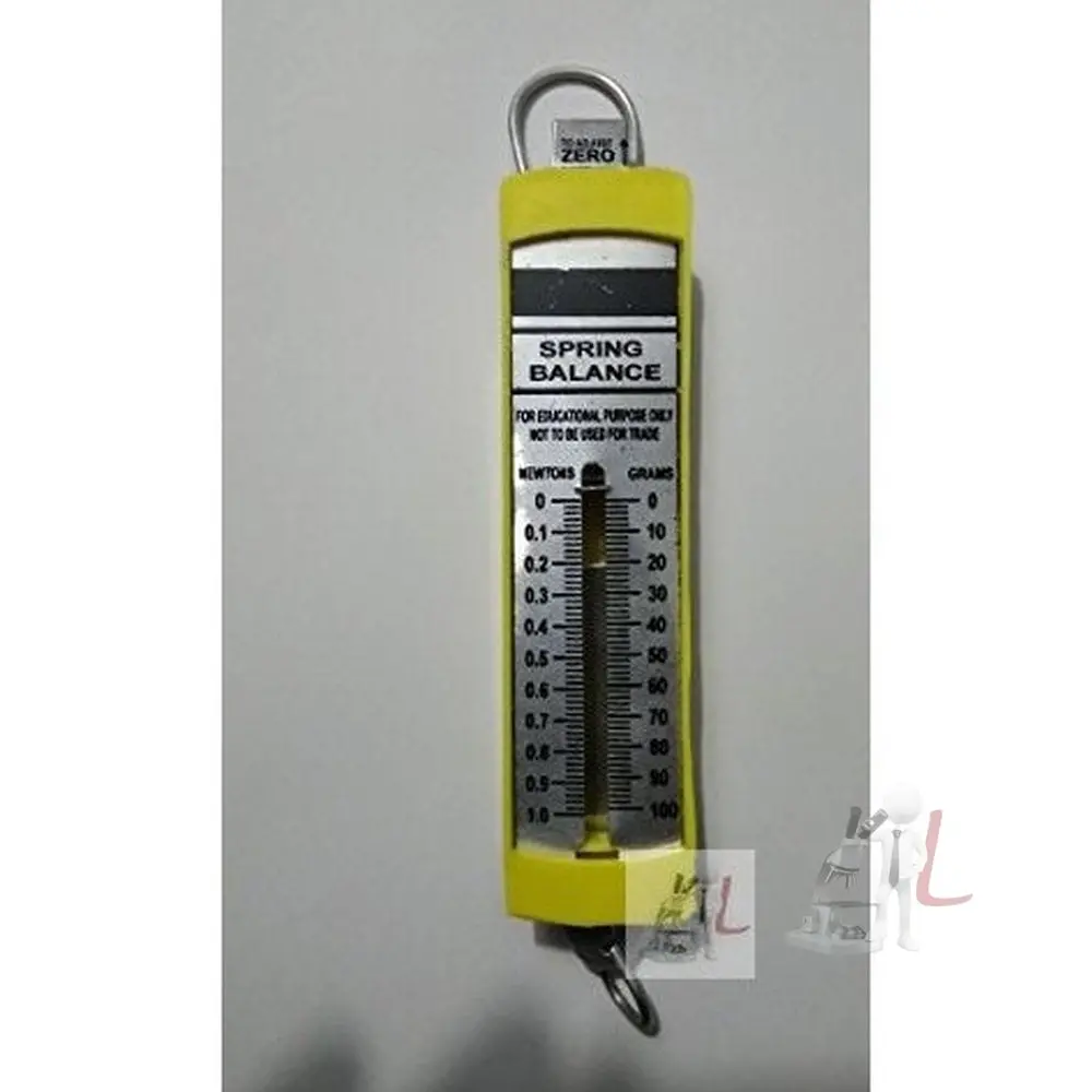 Flat Spring Balance - Dual Transparent Scale, 100G (1N) 1