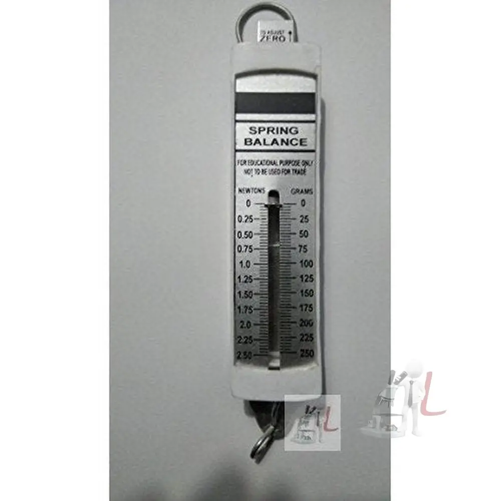 Flat Spring Balance - Dual Transparent Scale, 250G / (2.5N) 1