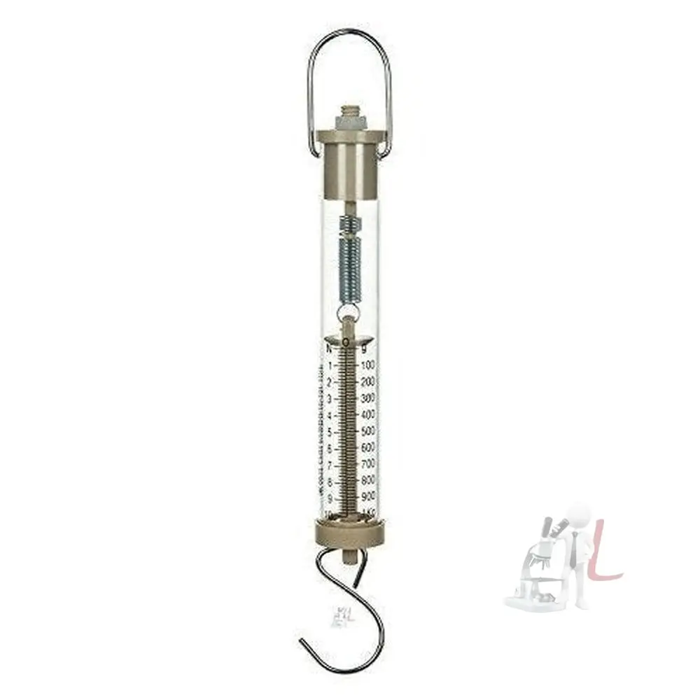 Generic Newton Force Meter A Spring Scale - Max Capacity 10N, 1 Kg, Dual Scale Labeled 1