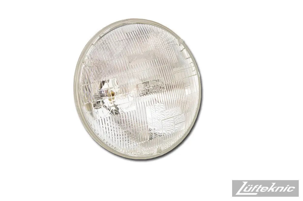 Headlight 7" Sealed Beam Silverstar By Sylvania, Pair - Porsche 911 / 911 Sc / Carrera / Turbo , 1965-1986, 924 / 944 1978-1991, 356, 914 1