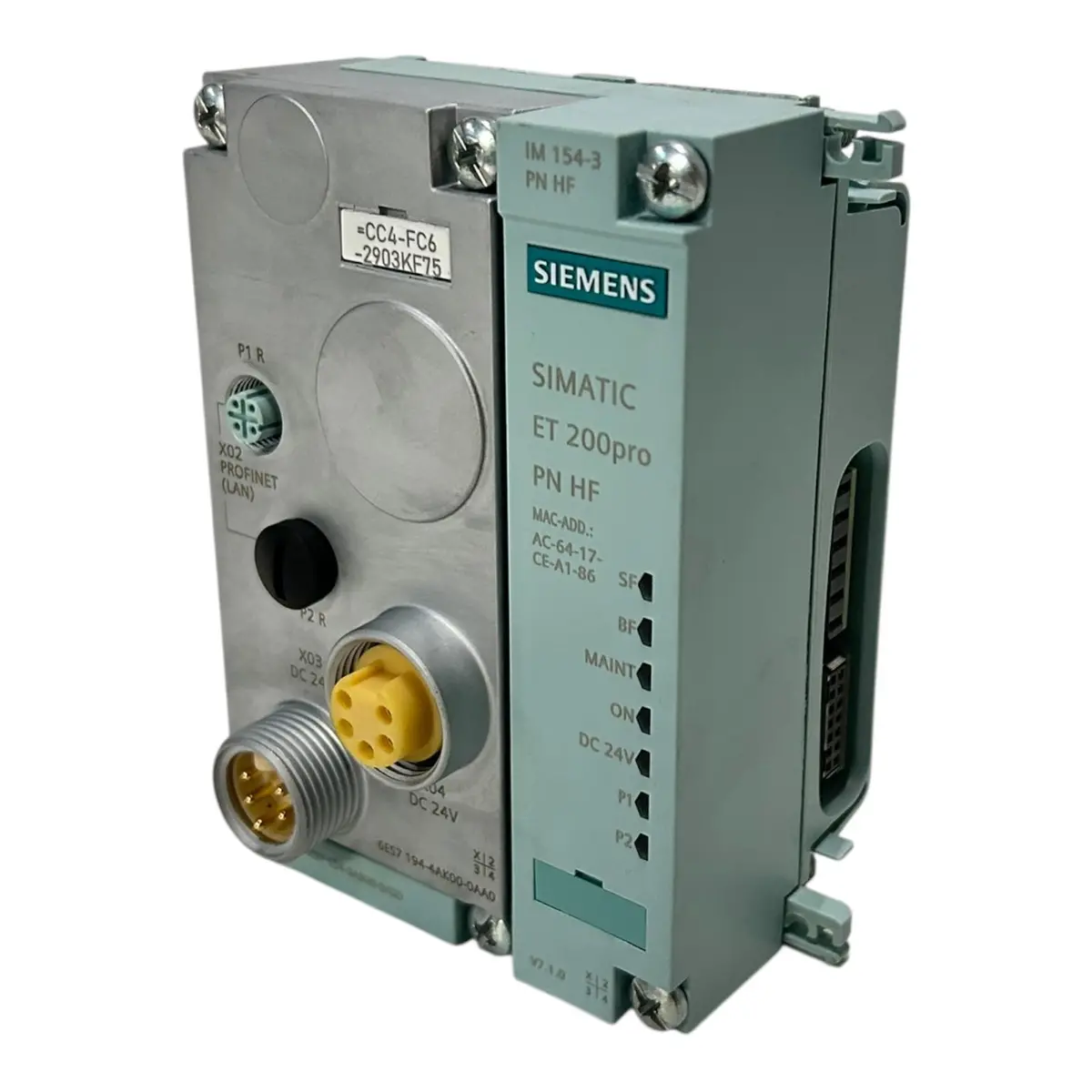 Siemens Et200 Pro Interfacemodul 6Es7194-4Ak00-0Aa0 6Es7154-3Ab00-0Ab0 1