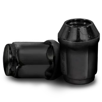 100 Pack 12Mm X 1.25 Metric Lug Nuts - Black 1