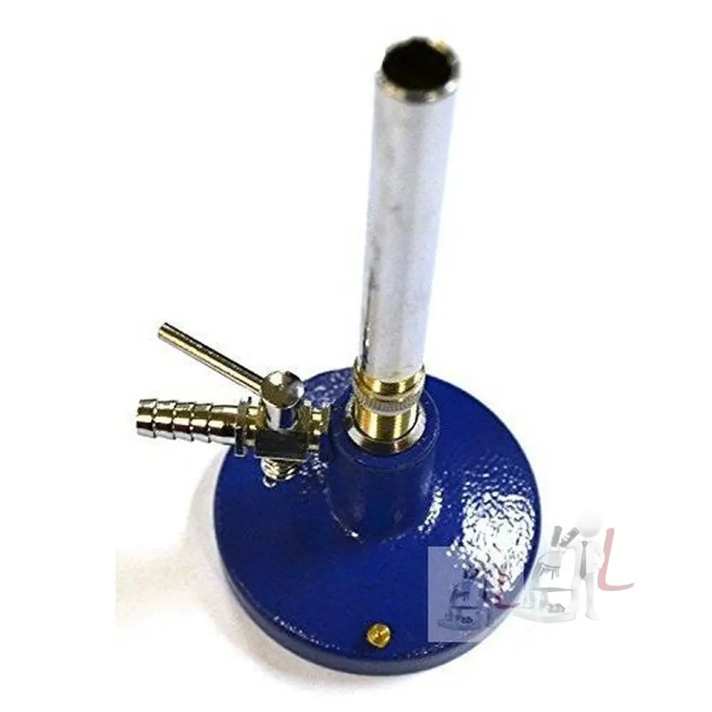 Laboratory Bunsen Burner-Heavy Base With Stopcock (Pack Of 2) 1