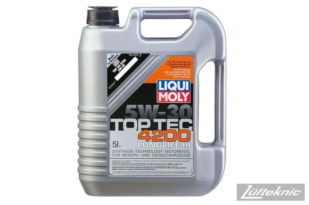 Engine Oil - Liqui Moly 5W30 Top Tec 4200 Longlife Iii Synthetic 5 Liter 1