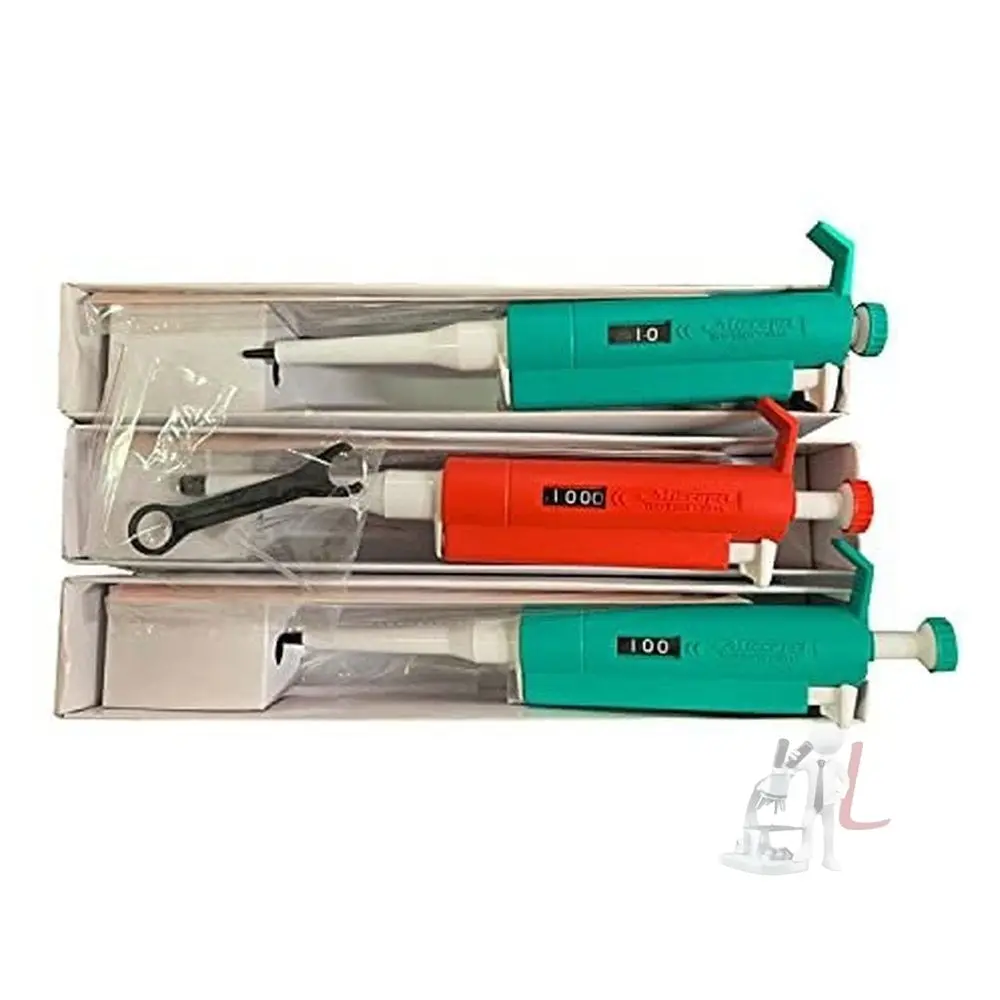 Micropipette Set Price : 3 Pipettes (0.5-10Ul; 10-100Ul; 100-1000Ul) 1