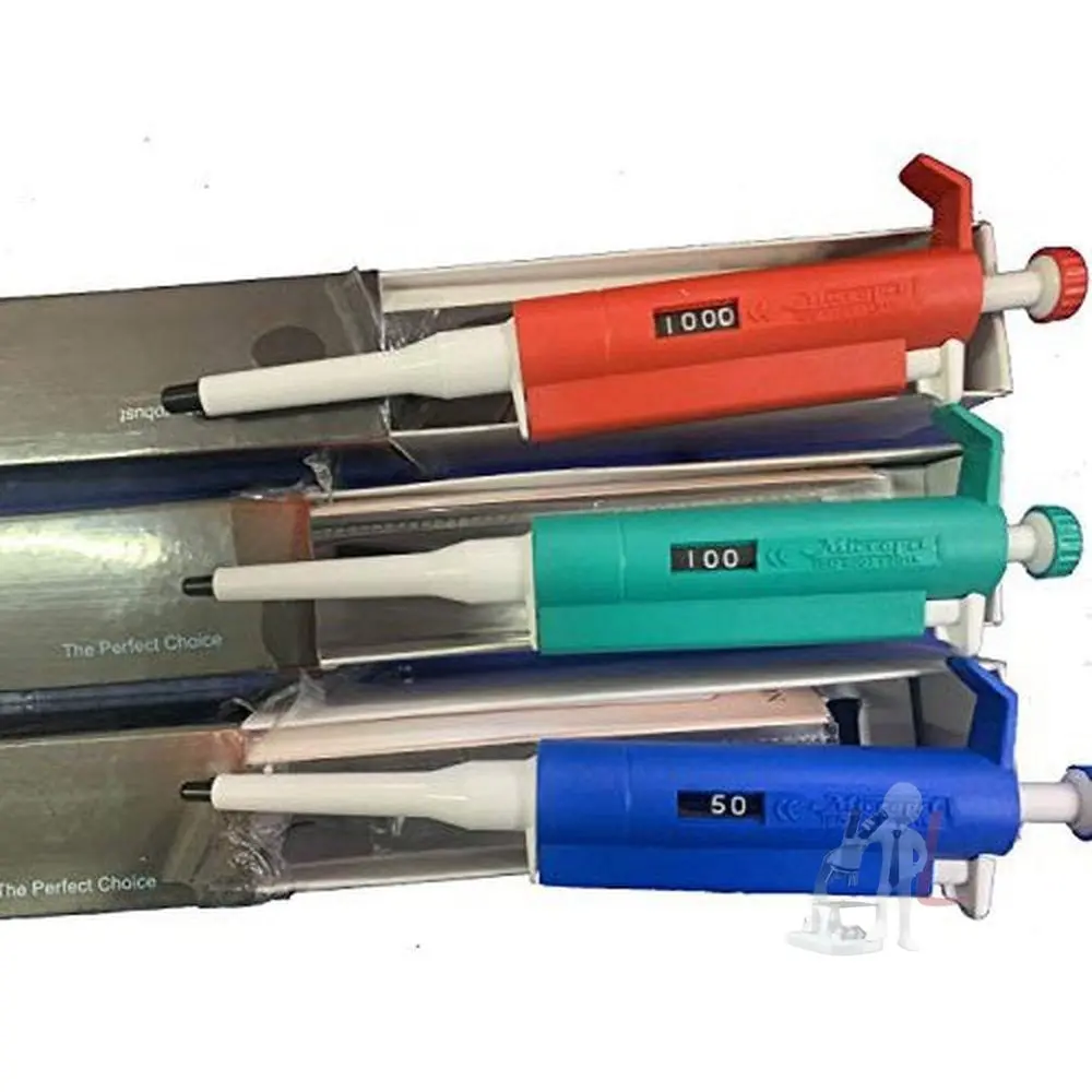 Micropipette Set Variable Volume 5-50Ul,10-100Ul,100-1000Ul Set Total 3 No Combo 1