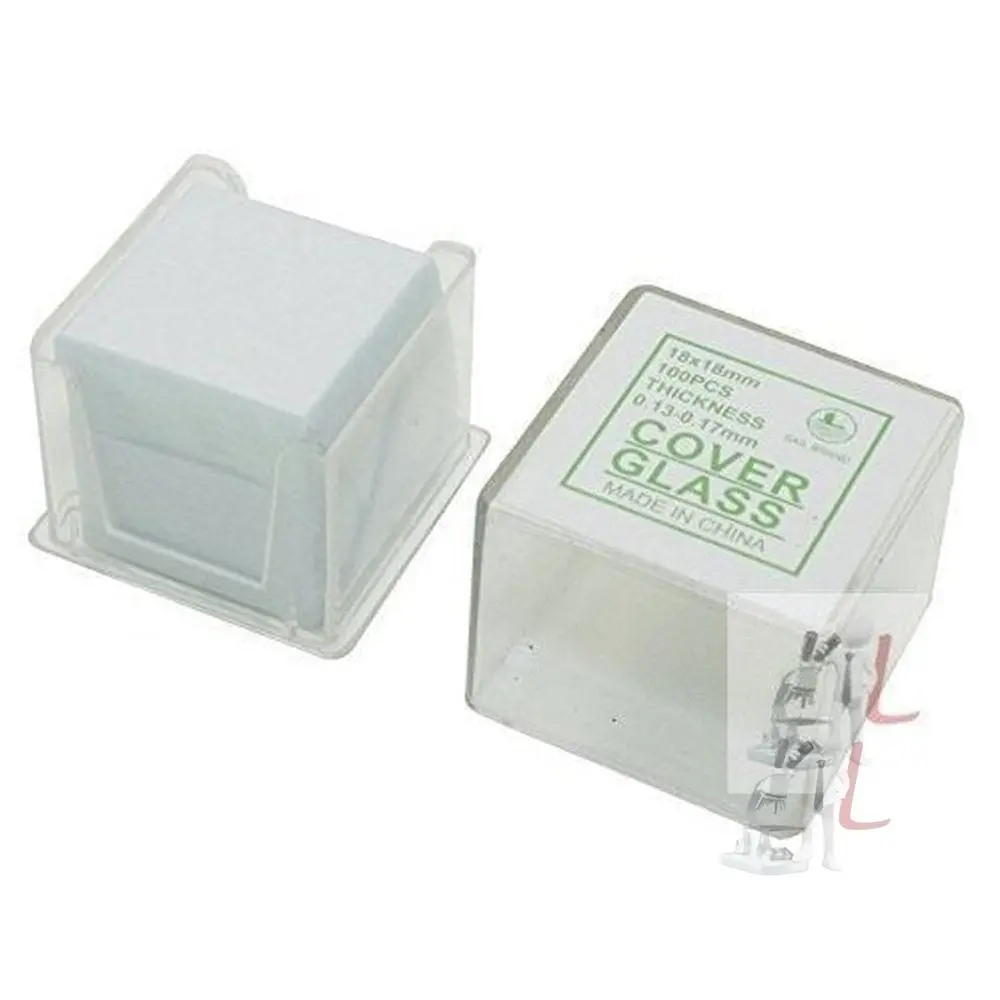 Microscope Glass Cover Slides Coverslips,18 Mm X 18Mm (1Pkt Of 100) 1
