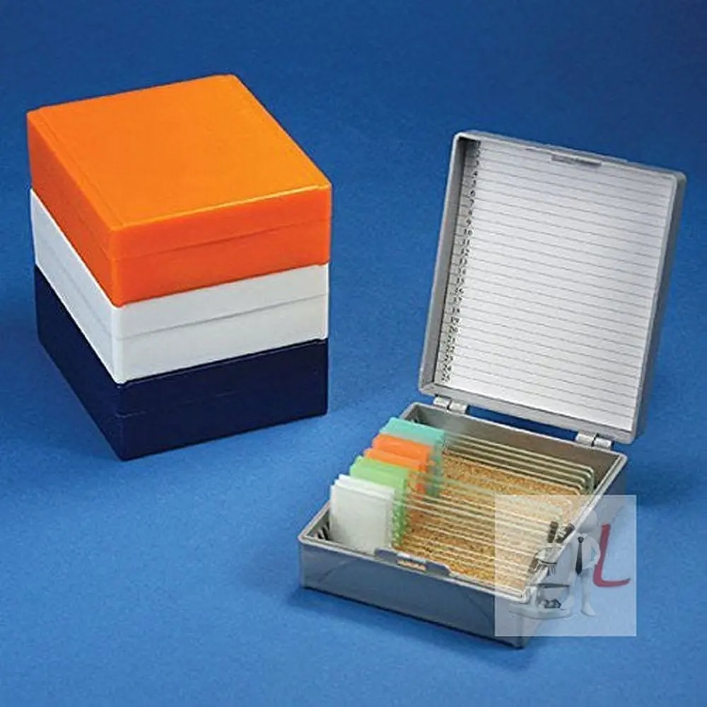Microscope Slide Storage Box For 25 Slides Plastic 1