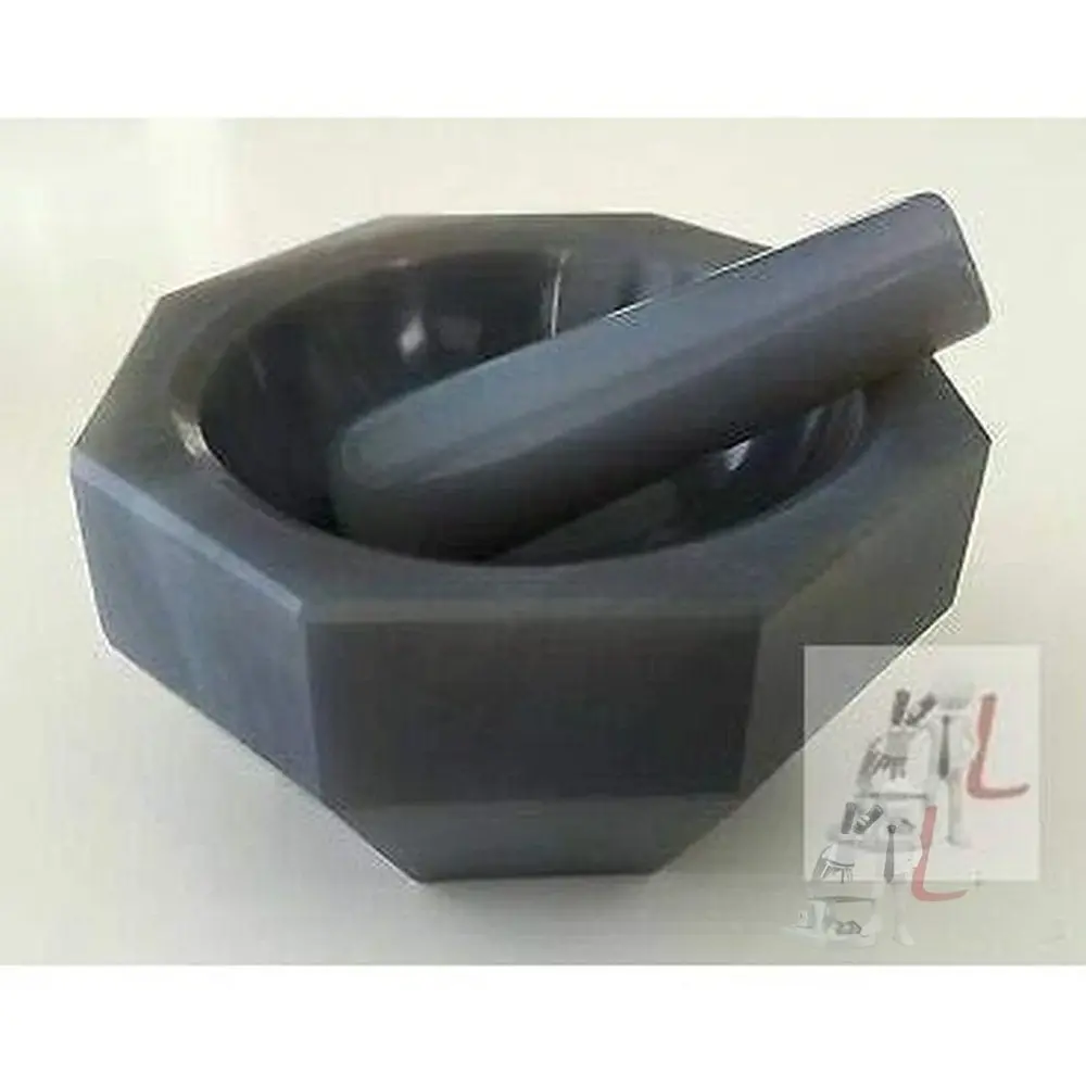 Mortar And Pestle Agate 4" 100Mm 1