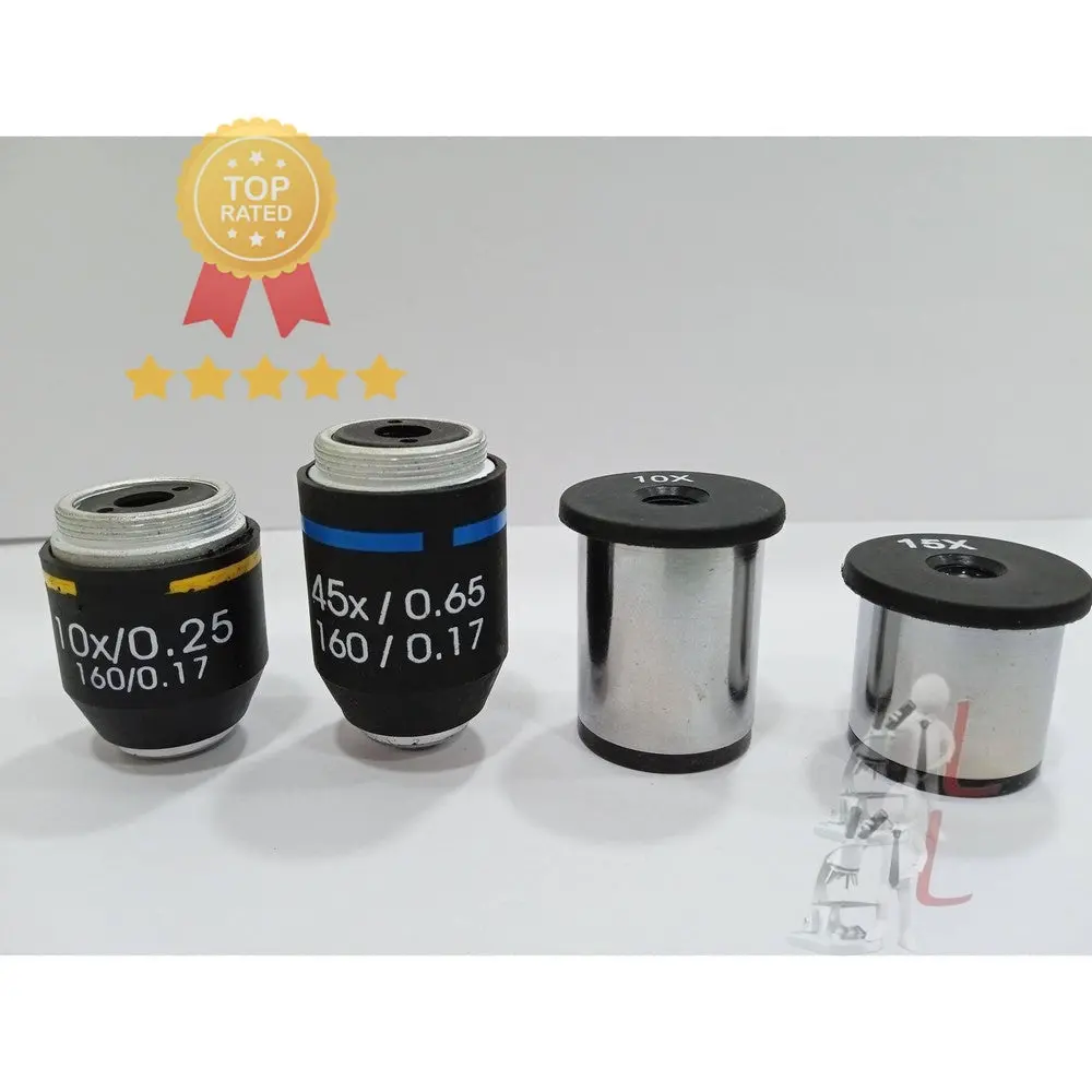 Objective Micro Lance Set With Eye Piece For School Lab Microscope 1