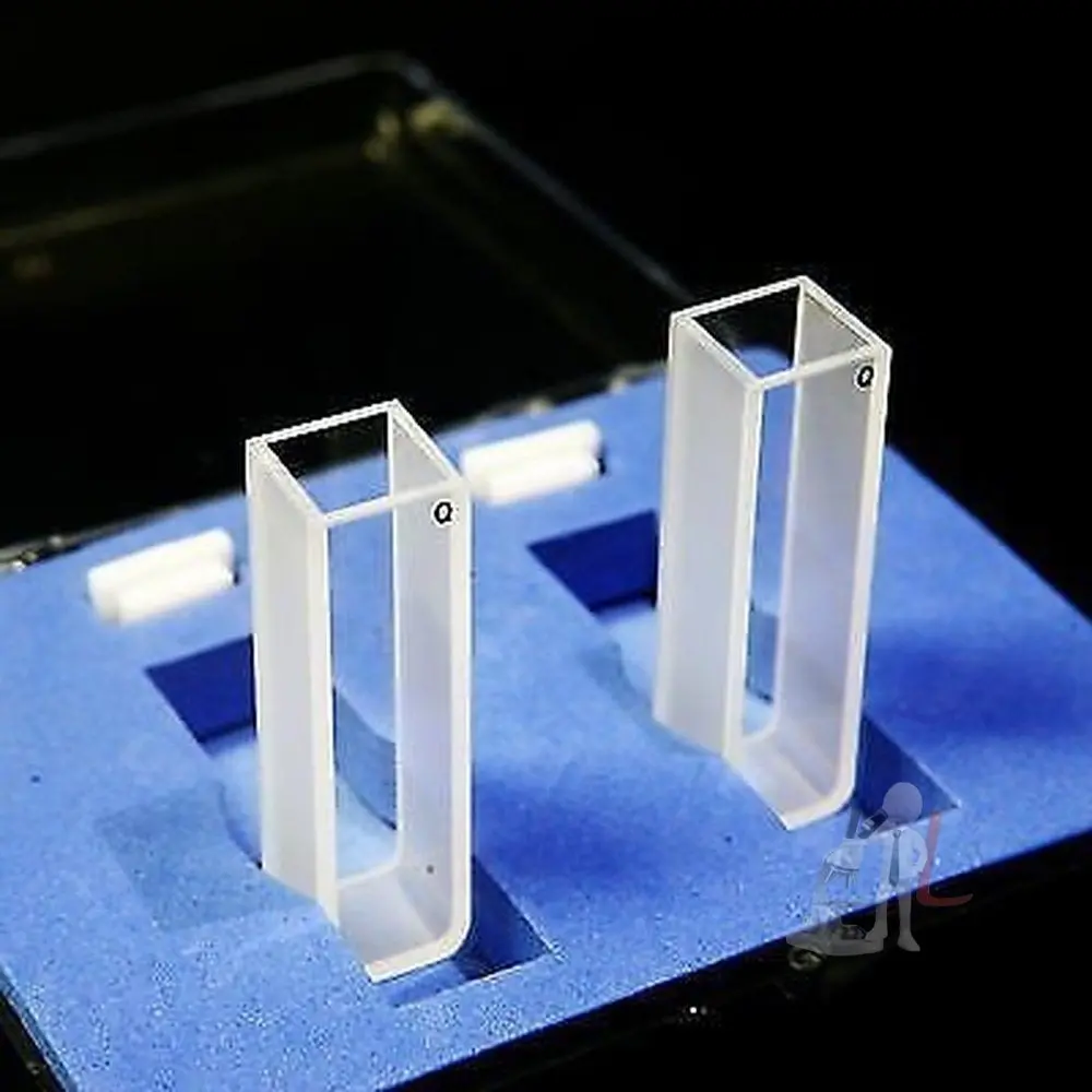 Optiglass Set Of 2 Optical Glass Cuvettes, 10Mm, Spectrometer Cell Cuvette Volume 3.5Ml 1