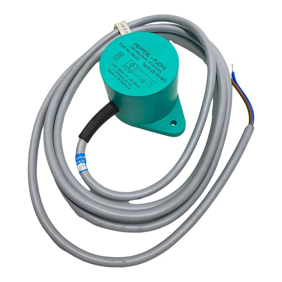 Pepperl+Fuchs Nj25-50-Wö Induktiver Sensor 04432 250V 45-65Hz 500Ma 4A 1