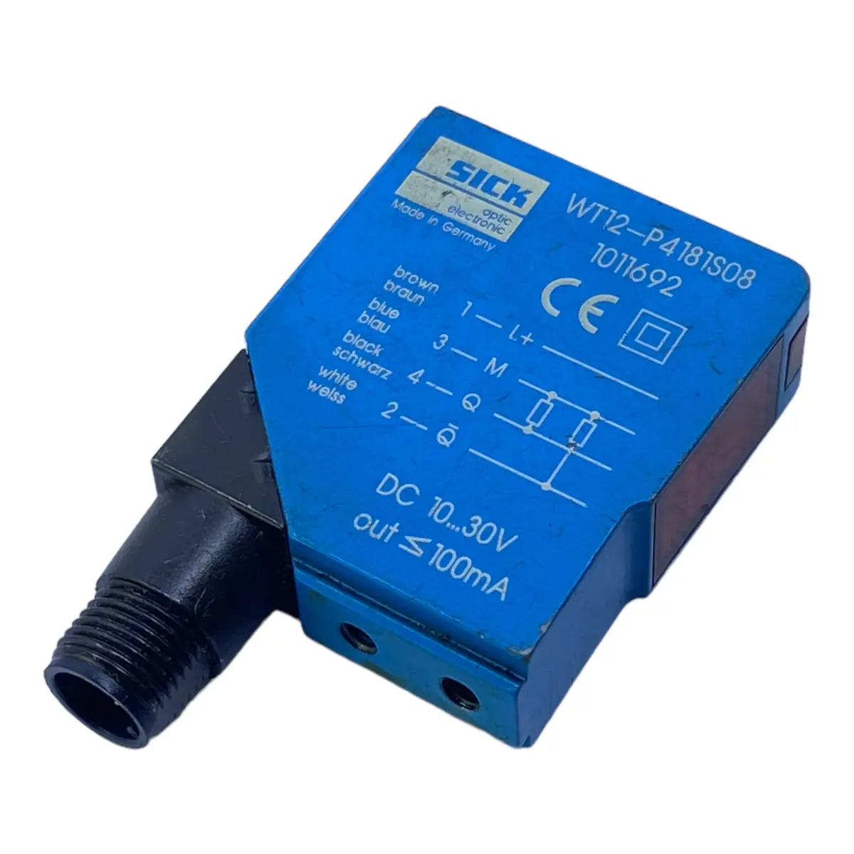 Sick Wt12-P4181s08 Reflexionslichttaster 1011692 10…..30V Dc 100 Ma - Industrie 1