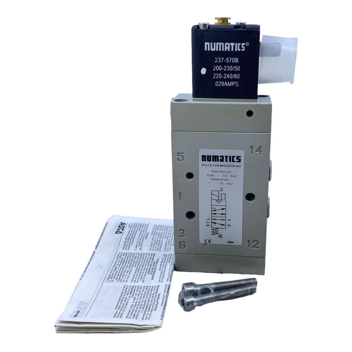 Numatics P01515em4000040 Magnetventil 10 Bar Ventil - Für Industriellen Einsatz 1