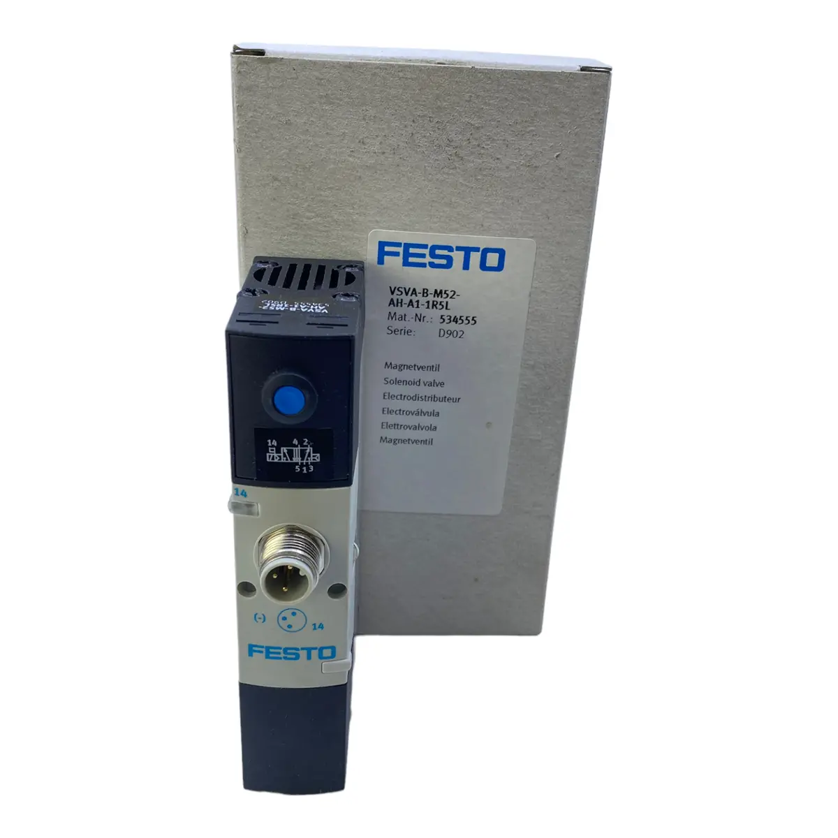Festo Vsva-B-M52-Ah-A1-1R5l Magnetventil 534555 3 Bis 8 Bar 1