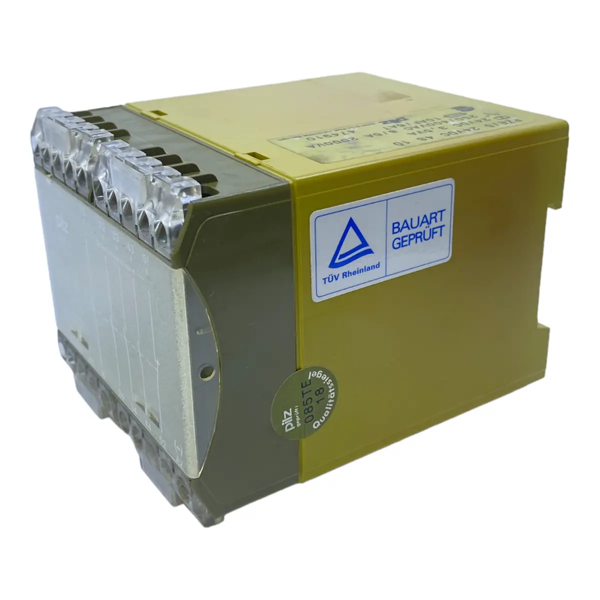 Pilz Pze/5 Sicherheitsrelais 17774 24V Dc 4S 1Ö 3,5Va 250/400V Ac 8/5A Relais 2