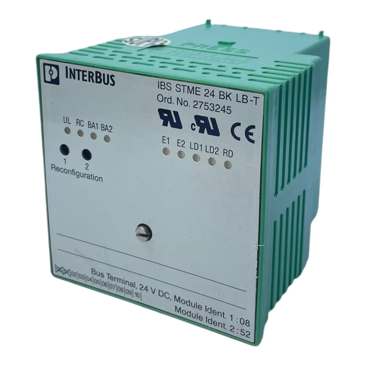 Phoenix Contact 2753245 Bus Terminal Ibsstme24bklb-T 2753245 Phoenix Contact 275 1