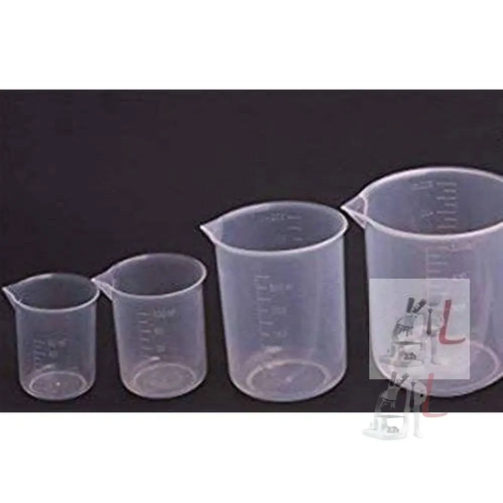 Plastic Beaker Set 50Ml, 100Ml, 250Ml, 500Ml 1