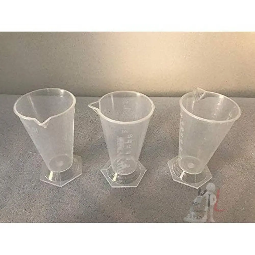 Plastic Measuring Beaker - Set Of 3 (25 Ml/50 Ml/125Ml) 1