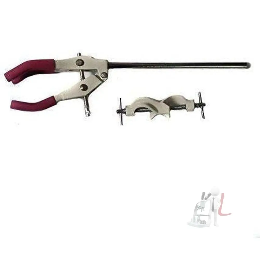 Retort 3 Finger Burette Condenser Clamp With Boss Head 1